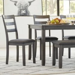 Hot Sale ⌛ Rectangle Signature Design By Ashley Bridson 6 Piece Casual Dining Set ✔️ 14 Hot Sale ⌛ Rectangle Signature Design By Ashley Bridson 6 Piece Casual Dining Set ✔️ -Kitchen Sales Store detail2ASHY6960