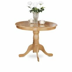 Deals 🎉 East West Furniture Antique ANPO3 Three Piece Round Pedestal Dining Set 🔔 -Kitchen Sales Store detail2EASE1276