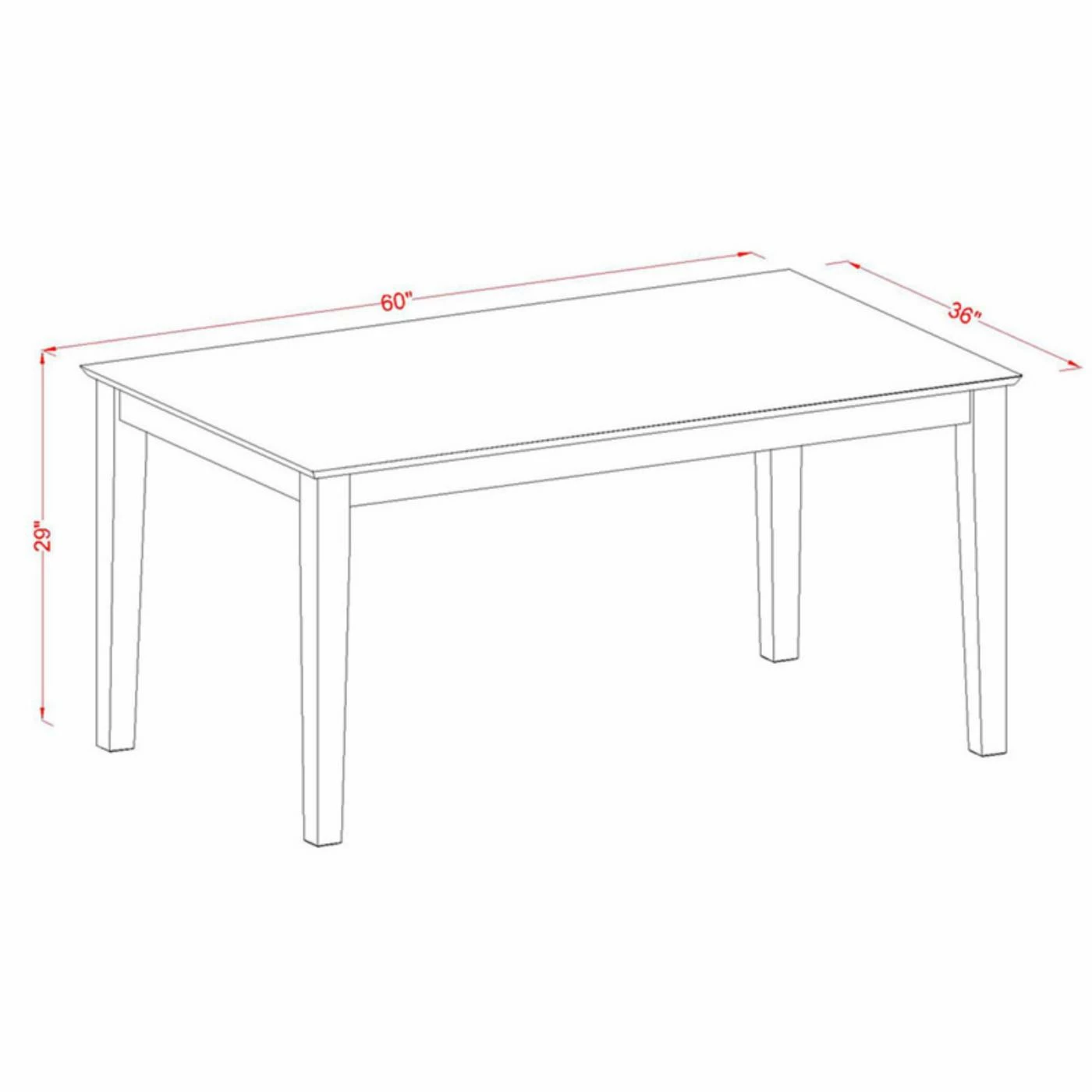 Best Pirce ⌛ Casual Dining Sets East West Furniture Capri CANO7 Seven Piece Dining Table Set 😍 6 Best Pirce ⌛ Casual Dining Sets East West Furniture Capri CANO7 Seven Piece Dining Table Set 😍 - Image 4