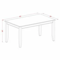 Cheapest 🧨 Casual Dining Sets East West Furniture Dudley DUIP5 Five Piece Dining Table Set ✨ -Kitchen Sales Store detail2EASE1365