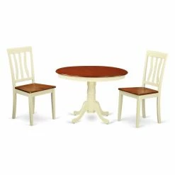 Wholesale 🎉 Round East West Furniture Hartland 3 Piece Splat Back Dining Table Set ❤️ 12 Wholesale 🎉 Round East West Furniture Hartland 3 Piece Splat Back Dining Table Set ❤️ -Kitchen Sales Store detail2EASE697