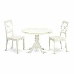 Cheap 😍 Round East West Furniture Hartland 3 Piece Crossback Dining Table Set 😉 9 Cheap 😍 Round East West Furniture Hartland 3 Piece Crossback Dining Table Set 😉 -Kitchen Sales Store detail2EASE701