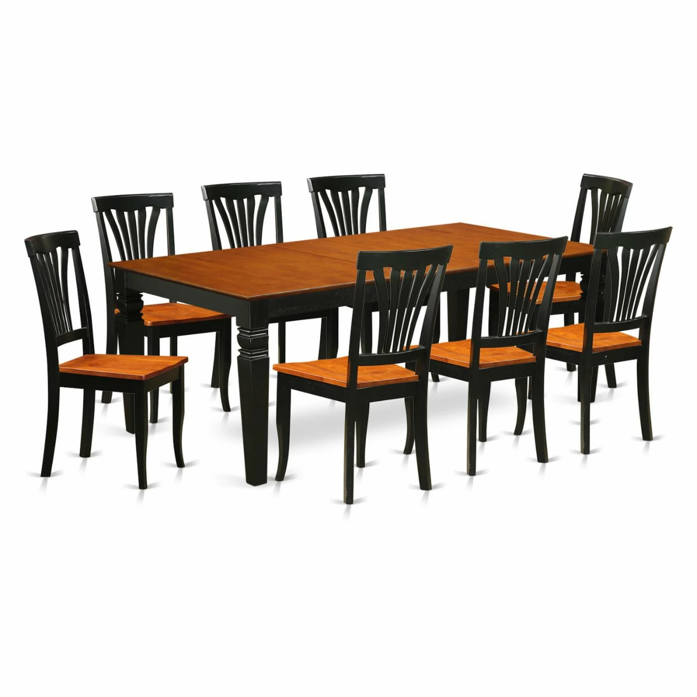 Buy ๐ Rectangle East West Furniture Logan 9 Piece Lath Back Dining Table Set โญ 6 Buy ๐ Rectangle East West Furniture Logan 9 Piece Lath Back Dining Table Set โญ - Image 4