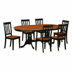 Best reviews of 🎁 Oval East West Furniture Plainville 7 Piece Splat Back Dining Table Set ⭐ -Kitchen Sales Store detail2EASE932