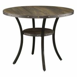 Wholesale 😉 Furniture Of America Gabriel 5 Piece Rustic Round Counter Height Table Set ✔️ 10 Wholesale 😉 Furniture Of America Gabriel 5 Piece Rustic Round Counter Height Table Set ✔️ -Kitchen Sales Store detail2ENLB3708