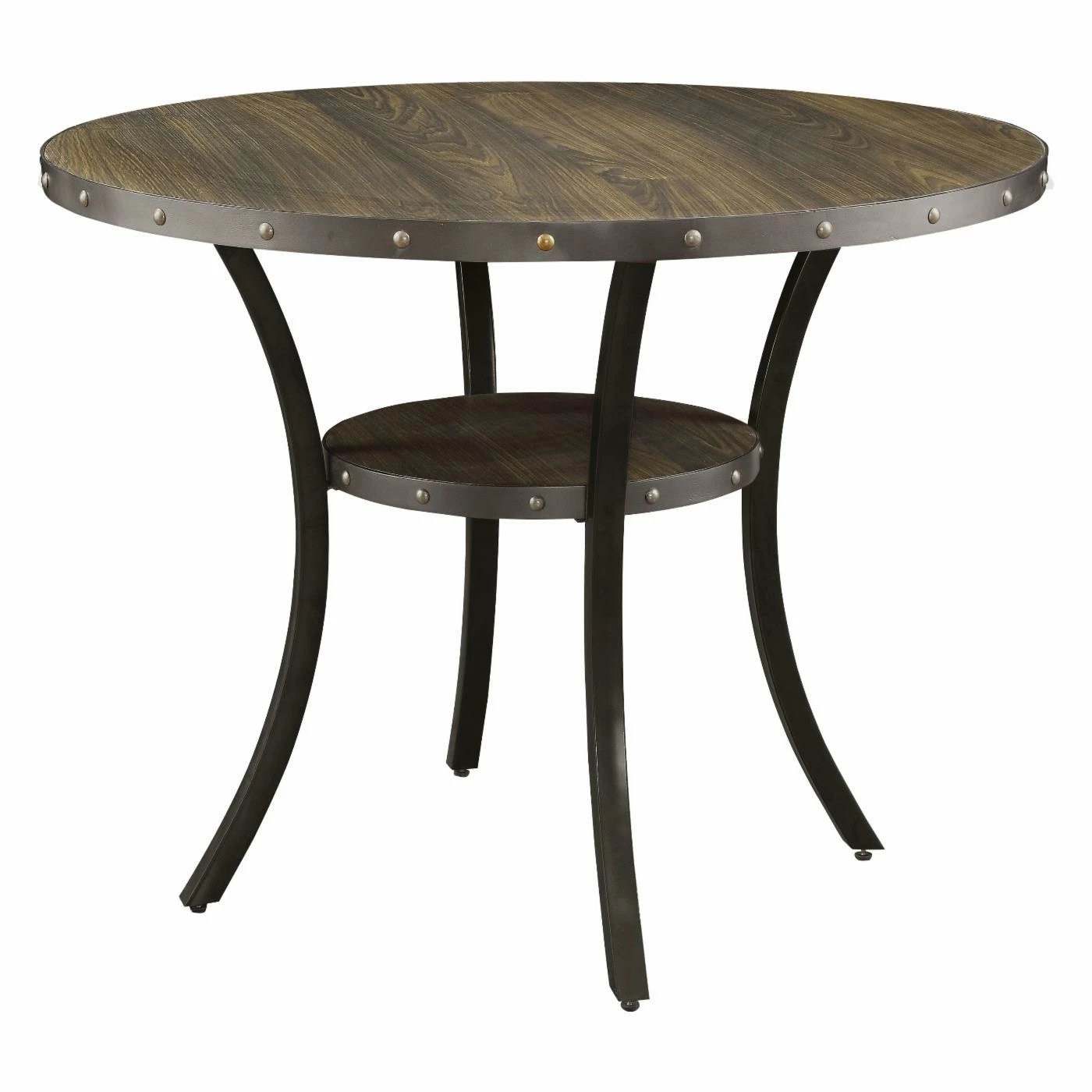 Wholesale 😉 Furniture Of America Gabriel 5 Piece Rustic Round Counter Height Table Set ✔️ 6 Wholesale 😉 Furniture Of America Gabriel 5 Piece Rustic Round Counter Height Table Set ✔️ - Image 4