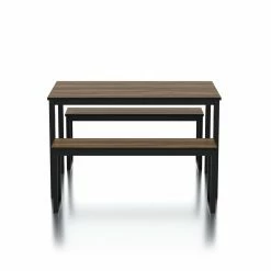 Wholesale ⭐ Rectangle Furniture Of America Ryles 3 Piece Dining Table Set 🎁 -Kitchen Sales Store detail2ENLB5298