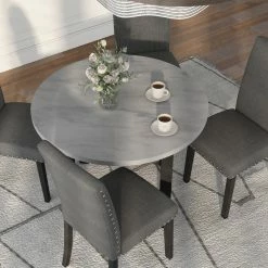 Cheap ❤️ Furniture Of America Taswell 5-Piece Round Dining Table Set ✨ 11 Cheap ❤️ Furniture Of America Taswell 5-Piece Round Dining Table Set ✨ -Kitchen Sales Store detail2ENLB5505