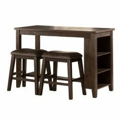 Discount ✨ Rectangle Hillsdale Furniture Hillsdale Spencer 3 Piece Counter Height Dining Set With Backless Stools 🥰 -Kitchen Sales Store detail2HL5241