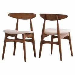 Cheapest 🎁 Rectangle Chelsea Lane Mid Century Modern 7 Piece Dining Set 🌟 -Kitchen Sales Store detail2HME3180