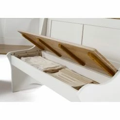 Deals ⌛ Rectangle Linon Parkside Antique White Nook 😉 -Kitchen Sales Store detail2LHD2246