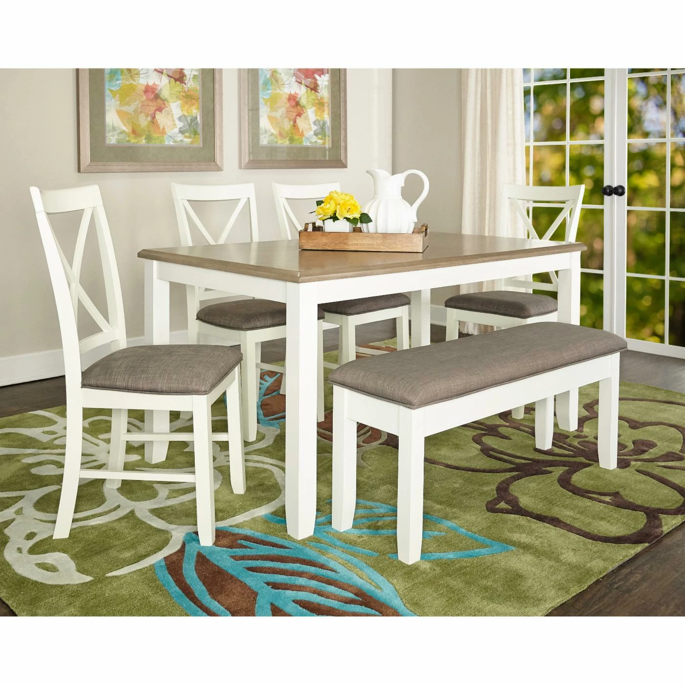 Cheap 👍 Rectangle Powell Jane 6 Piece Dining Set 🛒 6 Cheap 👍 Rectangle Powell Jane 6 Piece Dining Set 🛒 - Image 4