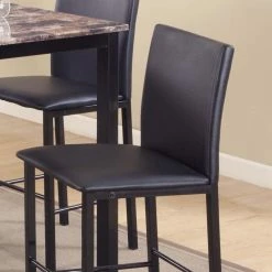Deals ⌛ Square Roundhill Furniture Citico 5 Piece Counter Height Dinette Set ⭐ -Kitchen Sales Store detail2ROUN122