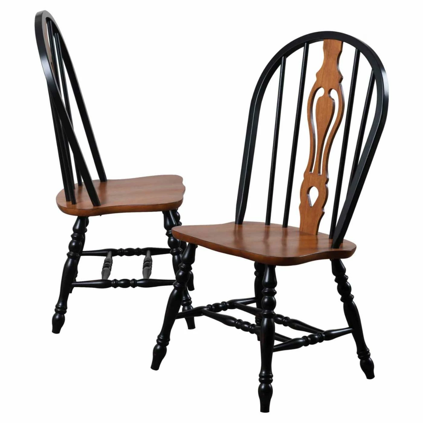 Best Pirce 😍 Oval Sunset Trading 5-Piece Pedestal Butterfly Leaf Dining Set With Keyhole Chairs ✨ 5 Best Pirce 😍 Oval Sunset Trading 5-Piece Pedestal Butterfly Leaf Dining Set With Keyhole Chairs ✨ - Image 3