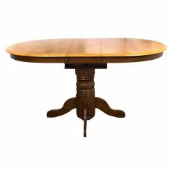 Cheapest 😉 Oval Sunset Trading 5-Piece Pedestal Dining Set With Comfort Back Chairs 🥰 -Kitchen Sales Store detail2SET762