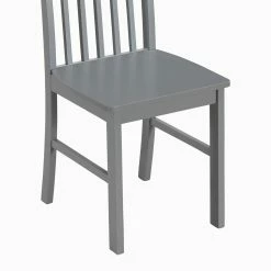 New ⌛ Rectangle Manor Park White / Grey Modern 5 Piece Dining Set ❤️ -Kitchen Sales Store detail2WAL781