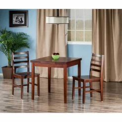 Top 10 👍 Square Winsome Trading Pulman 3 Piece Dining Set 🧨 -Kitchen Sales Store detail2WI816