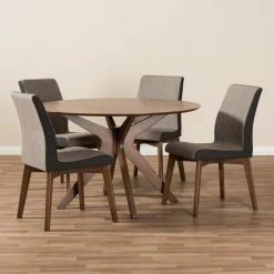 Coupon 😀 Round Baxton Studio Kimberly 5 Piece Dining Set 🌟 11 Coupon 😀 Round Baxton Studio Kimberly 5 Piece Dining Set 🌟 -Kitchen Sales Store detail2WSI3165