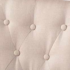 Flash Sale ✨ Rectangle Baxton Studio Gardner Modern And Contemporary 5 Piece Dark Brown Finish Dining Set With 10 Button Upholstered Dining Chairs 🧨 -Kitchen Sales Store detail2WSI3280