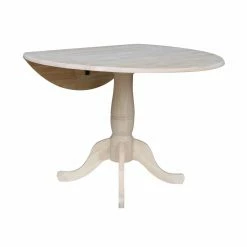 Cheap 🔔 International Concepts 42 In. Round Top Pedestal Table With 2 Chairs 🛒 -Kitchen Sales Store detail2WWI1181