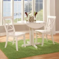 Flash Sale ๐งจ Round International Concepts Dual Drop Leaf 3 Piece Dining Table Set With San Remo Chairs ๐ 9 Flash Sale ๐งจ Round International Concepts Dual Drop Leaf 3 Piece Dining Table Set With San Remo Chairs ๐ -Kitchen Sales Store detail2WWI627