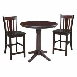 Outlet ⭐ Oval International Concepts 3 Piece Straight Base Dining Table Set With San Remo Counter Stools 🛒 10 Outlet ⭐ Oval International Concepts 3 Piece Straight Base Dining Table Set With San Remo Counter Stools 🛒 -Kitchen Sales Store detail2WWI820