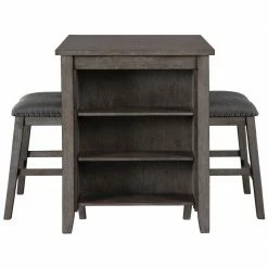 Best deal 😉 Rectangle Signature Design By Ashley Caitbrook 3 Piece Rectangular Dining Room Counter Table Set 🛒 -Kitchen Sales Store detail3ASHY7109