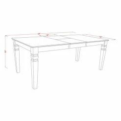 Best Pirce ✨ Rectangle East West Furniture Logan LGIP7 Seven Piece Extension Dining Table Set 👏 -Kitchen Sales Store detail3EASE1381
