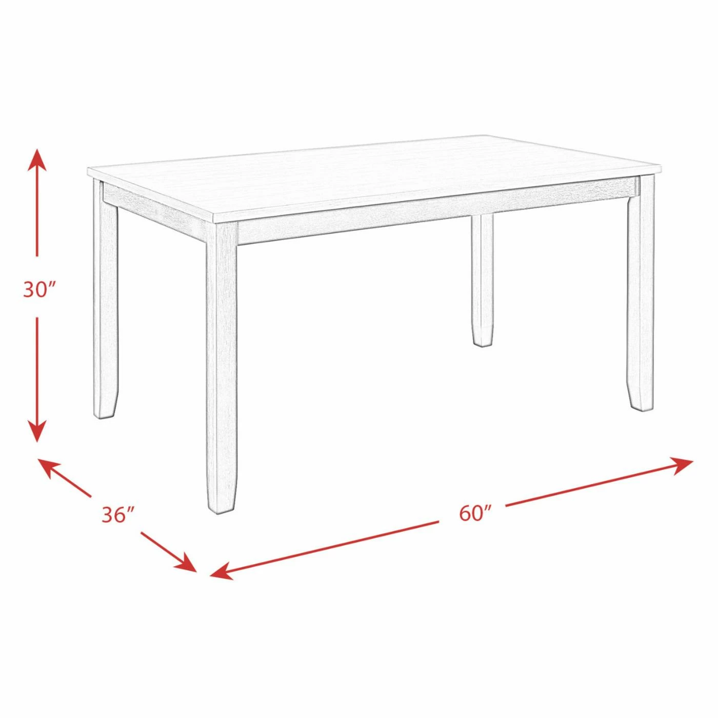 Brand new โค๏ธ Rectangle Picket House Furnishings Kona 6 Piece Dining Table Set ๐ 8 Brand new โค๏ธ Rectangle Picket House Furnishings Kona 6 Piece Dining Table Set ๐ - Image 6