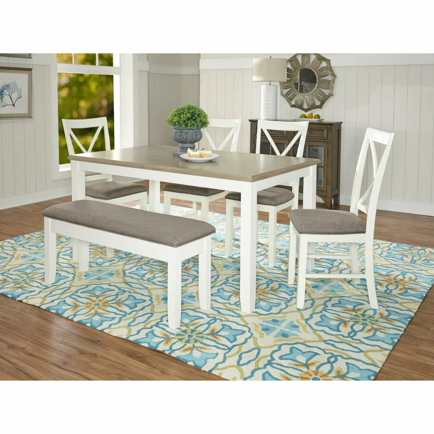 Cheap 👍 Rectangle Powell Jane 6 Piece Dining Set 🛒 8 Cheap 👍 Rectangle Powell Jane 6 Piece Dining Set 🛒 - Image 6