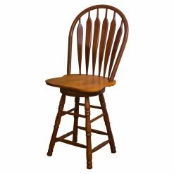 Buy 😉 Oval Sunset Trading 5 Piece Pedestal Butterfly Leaf Cafe Table Set With 24 In. Comfort Barstools 👏 -Kitchen Sales Store detail3SET642