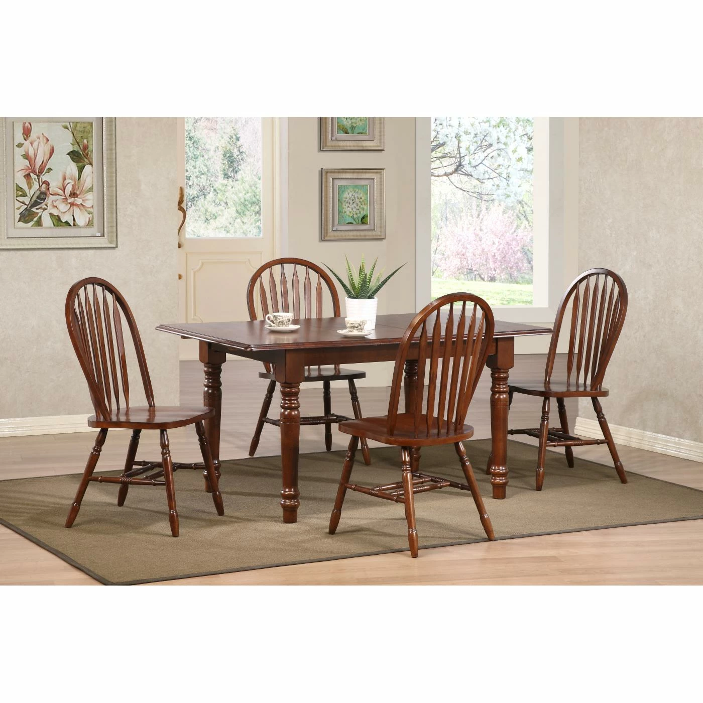 Hot Sale 🥰 Rectangle Sunset Trading 5-Piece Butterfly Dining Set With Arrowback Chairs ✨ 8 Hot Sale 🥰 Rectangle Sunset Trading 5-Piece Butterfly Dining Set With Arrowback Chairs ✨ - Image 6