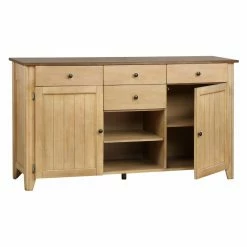 New 😍 Rectangle Sunset Trading Brook 12 Piece Extendable Dining Set With Sideboard 🤩 -Kitchen Sales Store detail3SET961