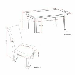 Best Sale 💯 Brooklyn & Max Rectangle Brooklyn + Max Lincoln 7 Piece Dining Table Set 🔔 -Kitchen Sales Store detail3SIMP1530