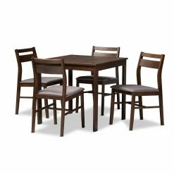 Best reviews of 😀 Square Baxton Studio Lovy 5 Piece Dining Set ❤️ -Kitchen Sales Store detail3WSI4553