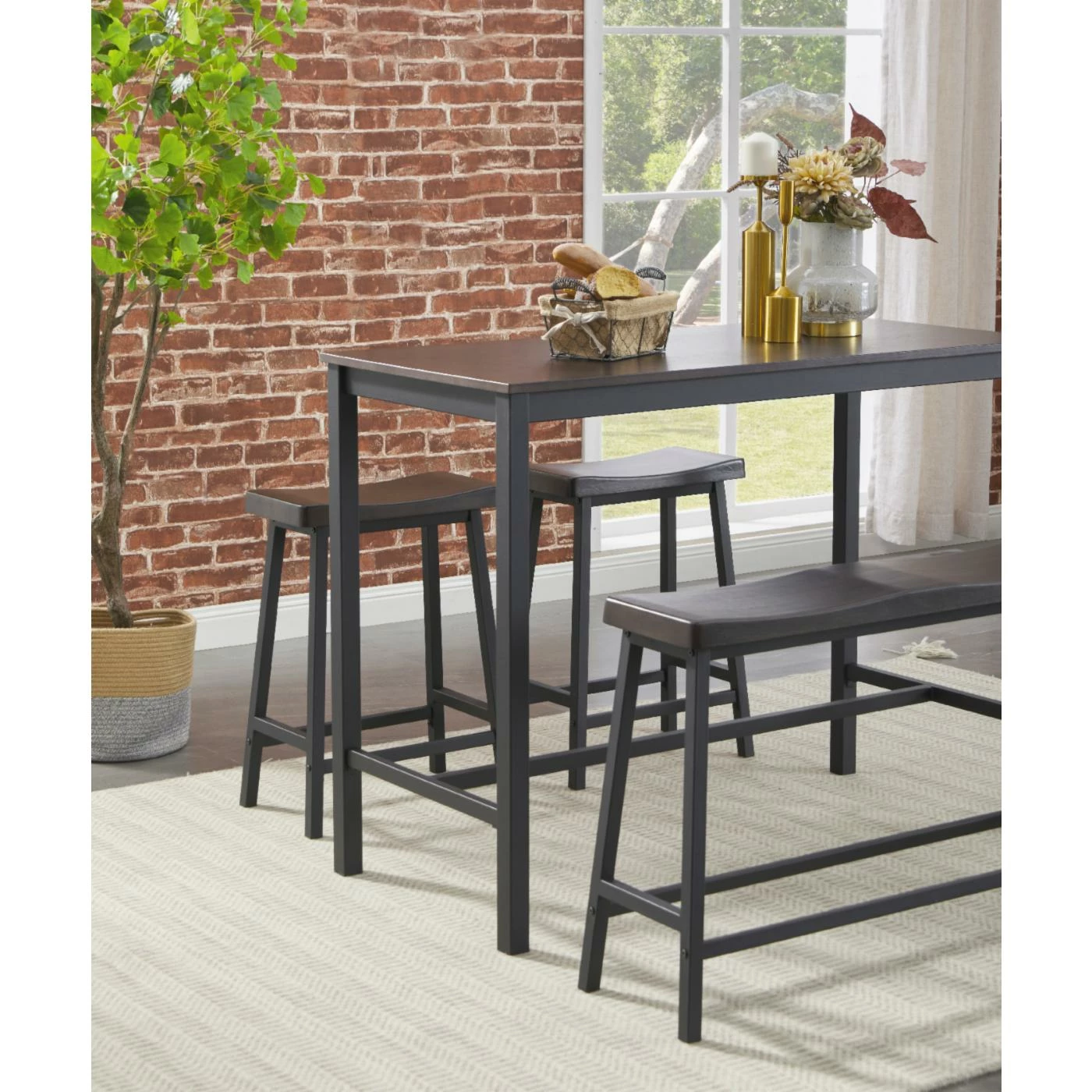Cheap ⌛ Rectangle Signature Design By Ashley 4 Piece Playden Rectangular Dining Room Counter Table Set ✨ 9 Cheap ⌛ Rectangle Signature Design By Ashley 4 Piece Playden Rectangular Dining Room Counter Table Set ✨ - Image 7