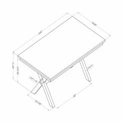 Buy 🧨 Rectangle Furniture Of America Creeley Farmhouse 6-Piece Dining Table Set ✨ -Kitchen Sales Store detail4ENLB5501