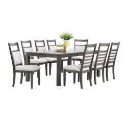 New ๐งจ Rectangle Sunset Trading Shades Of Gray 9 Piece Dining Table Set โจ 18 New ๐งจ Rectangle Sunset Trading Shades Of Gray 9 Piece Dining Table Set โจ -Kitchen Sales Store detail4SET970