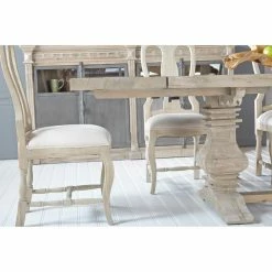 Buy 😍 Rectangle Orient Express Furniture Bella Antique Monastery 5 Piece Dining Set With Colette Dining Chairs ✔️ -Kitchen Sales Store detail4SRI347