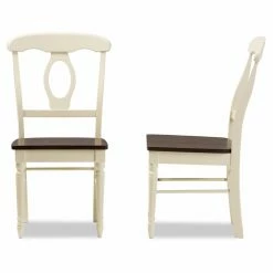 Promo 🧨 Rectangle Baxton Studio Napoleon 5 Piece Dining Table Set 🥰 -Kitchen Sales Store detail4WSI2829