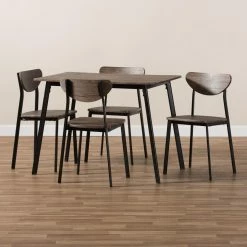 Best Pirce ๐ Rectangle Baxton Studio Ornette 5 Piece Dining Table Set ๐ 16 Best Pirce ๐ Rectangle Baxton Studio Ornette 5 Piece Dining Table Set ๐ -Kitchen Sales Store detail4WSI3876