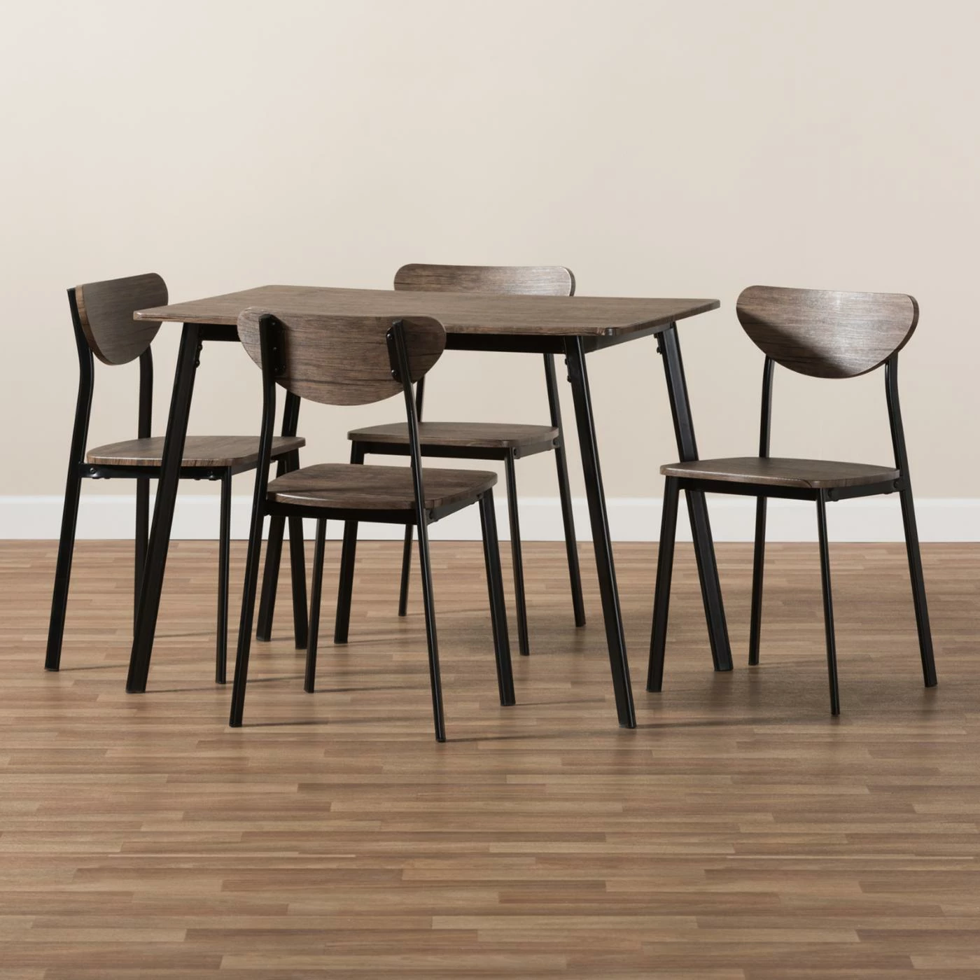 Best Pirce ๐ Rectangle Baxton Studio Ornette 5 Piece Dining Table Set ๐ 9 Best Pirce ๐ Rectangle Baxton Studio Ornette 5 Piece Dining Table Set ๐ - Image 7