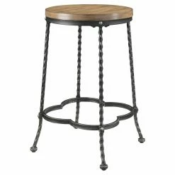 New 😀 Round Acme Furniture Qamar 5 Piece Counter Height Dining Table Set 😀 -Kitchen Sales Store detail5ACM4378