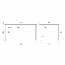 Hot Sale ⌛ Rectangle Boraam Bloomington 6 Piece Dining Table Set 😀 -Kitchen Sales Store detail5BOR358