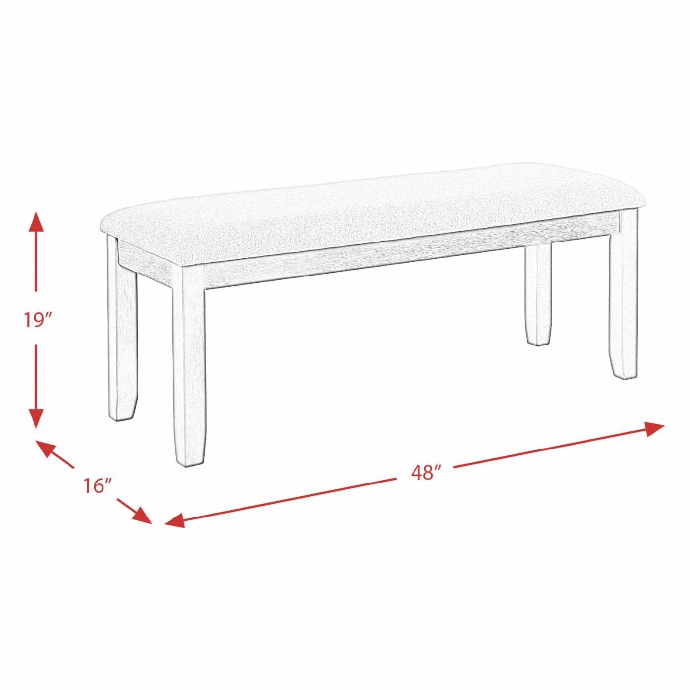 Brand new โค๏ธ Rectangle Picket House Furnishings Kona 6 Piece Dining Table Set ๐ 10 Brand new โค๏ธ Rectangle Picket House Furnishings Kona 6 Piece Dining Table Set ๐ - Image 8