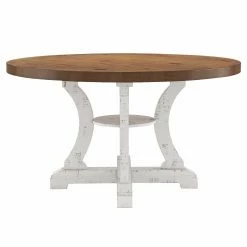 Promo ✔️ Round Furniture Of America Mudd Transitional 5-Piece Dining Set ⭐ -Kitchen Sales Store detail5ENLB5713