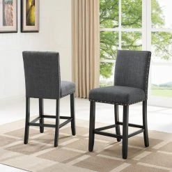 Flash Sale 🔔 Roundhill Furniture Biony 5 Piece Wood Counter Height Dining Table Set 👏 -Kitchen Sales Store detail5ROUN310