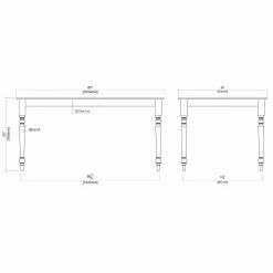 Best deal 🥰 Rectangle Boraam Farmhouse 5 Piece Dining Table Set - White / Natural 🎁 -Kitchen Sales Store detail6BOR354