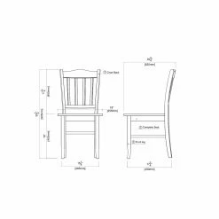 Hot Sale ✨ Rectangle Boraam Shaker 5 Piece Dining Table Set 👍 -Kitchen Sales Store detail6BOR356