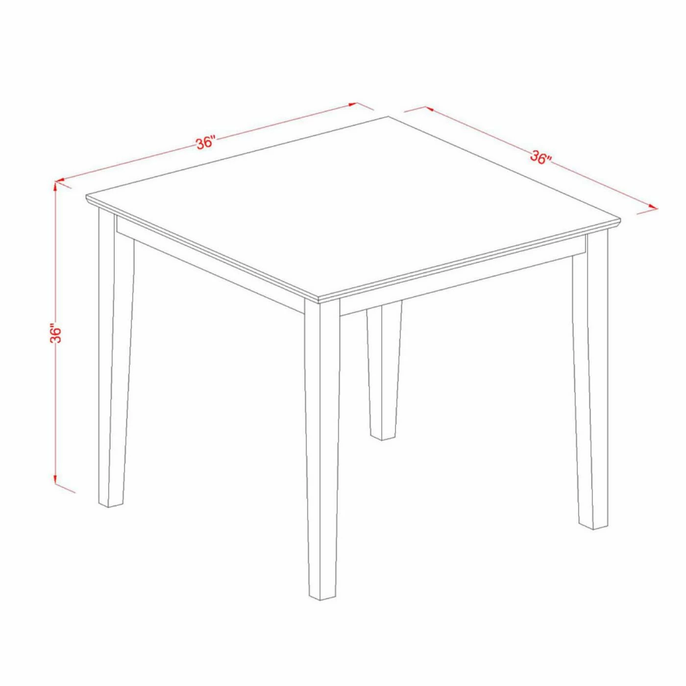 Budget 😀 Square East West Furniture Pub 5 Piece High Cross Dining Table Set 💯 11 Budget 😀 Square East West Furniture Pub 5 Piece High Cross Dining Table Set 💯 - Image 9